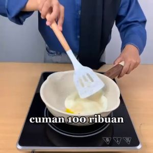 Welcook Panci Wajan Penggorengan Deep Fry Marble Coating Anti Lengket Serbaguna Amer 20 cm