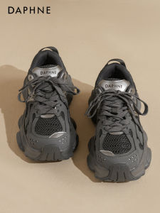 Daphne Grey Dad Shoes Womens 2025 New Summer Autumn Climbing Thick Bottom Heightening Casual Sports Retro Style Fashion