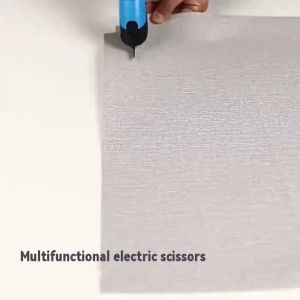 Electric Scissor Cordless Rechargeable Fabric Shears Powerful Shearing Cutter Handheld Multi-functional Electric Cutting Tools for Home Fabric / Leather / Cloth Sewing Machine /Paper Leather 电动滚刀 电动剪刀