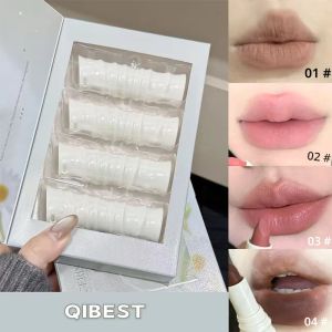 ชุดลิปสติกสีน้ำตาลแดง 4 สีสำหรับฤดูใบไม้ร่วง/ฤดูหนาว ลิปสติกเนื้อแมตต์ติดทนนานพร้อมจี้ ของขวัญคริสต์มาสที่สมบูรณ์แบบสำหรับเธอ