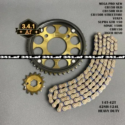 GEAR Gir Set Megapro New SSS Ger Rantai CB 150 old Paket Gir Supra GTR CBR 150R Verza paket Gear Rantai Verza