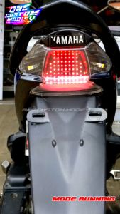 LAMPU REM RUNNING MIO SPORTY SMILE 8 10 MODE RUNNING LED OTOMATIS MANUAL LAMPU BELAKANG STOPLAMP MIO