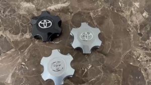 Logo chụp mâm ốp lazang bánh xe ô tô Toyota Fortuner và Toyota Hilux chất liệu nhựa ABS cao cấp mã hàng TY-139