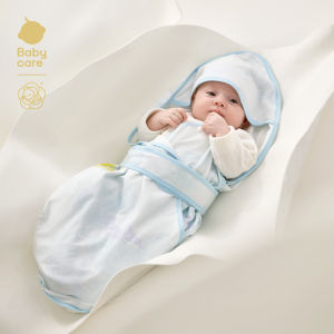 Pure Cotton Babycare Baby Wrap Blanket Newborn Infant Swaddle Wrap Soft Comfortable Cotton Fabric Suitable for 0-6 Months Old Babies