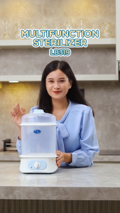 Baby Safe Sterilizer Steamer Mesin Steril Botol Kukus Hangatkan Makanan Bebas BPA LB319