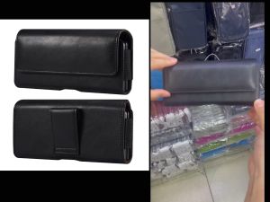 Holster Clip with Magnetic Closure and PU Leather Belt Loops (Designed to fit All Standard Size Cases)