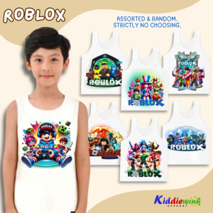 Roblox T-shirt for Kids Boys 0-10 Years Old Cotton Spandex Outfit Ootd Tshirt Clothing Fashion Tees Cute Cartoon Character Top Clothes