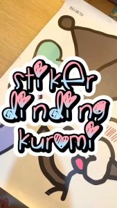WALLSTIKER STIKER DINDING MOTIF SANRIO KUROMI LUCU DEKORASI RUMAH DEKOR HIASAN TEMPELAN DECOR RUANG TIDUR RUANG TIDUR ANAK BAYI WALLPAPER WALLSTIKER ANAK ANAK COWOK CEWEK|TTD