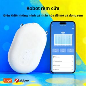 Bộ Điều Khiển Rèm Thông Minh Tuya Zigbee Cảm Biến Ánh Sáng Được Điều Khiển Từ Xa Thông Qua Ứng Dụng Smart Life Hoạt Động Với Siri & Google Alexa