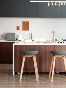 Nordic Style Bar Stool Luxury High Bar Chair Front Desk Chair High-Legged Stool Modern Simple Aesthetic Chair