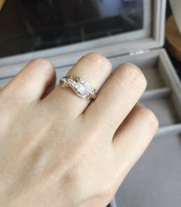 แหวนเงินแท้92.5% แหวนโลมาคู่ประดับเพชร cz งานน่ารักๆ ค่ะ size 5-10 (เรือนเงินแท้)