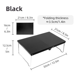 SMVP | Siêu Nhẹ Di Động Gấp Cắm Trại Bàn Mini MDF Bàn Cà Phê Dành Cho Đi Bộ Đường Dài Dã Ngoại Đi Biển Du Lịch Nhẹ Có Thể Gập Lại Bàn Ngoài Trời