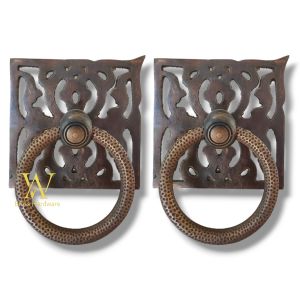 Handle Pintu Rumah Kuningan Motif Gby 063 Antik 2 Pcs