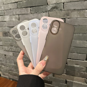 Ultra-Thin Silicone Phone Case 0.8mm Soft Shell Full Cover Semi-Transparent Anti-Fall for 16Plus 15Promax 14 13 Advanced 17Pro