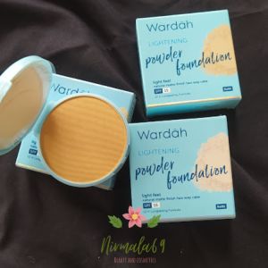 Wardah Lightening powder refill foundation light feel/bedak refill light feel/bedak wardah/dempul wajah/bedak ringan/Original/bpom/bedak padat tahan lama