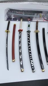 25cm Demon Slayer Swords Anime Samurai Weapon Sword Metal Ghost Cosplay Props Anime Peripheral Home Decor Katanas Japonesas