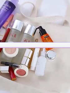 BAOUFUL 4 in 1 Foldable Travel Make Up Bag Organizer