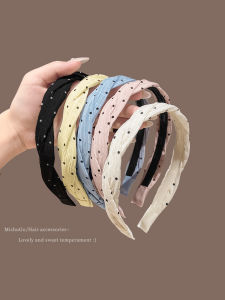 Phụ Kiện Tóc Nữ Họa Tiết Chấm Bi Nhiều Màu Chống Trượt Đa Năng Mùa Hè Kẹp Tóc Trùm Đầu Kiểu Tóc Nơ Trùm Đầu