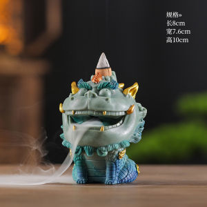 Đồ Trang Trí Văn Phòng Phong Cách Trung Hoa Tượng Thần May Mắn Búp Bê Hình Sói Để Bàn Quà Tặng Trang Trí Hương Đài Rồng Thần Vật