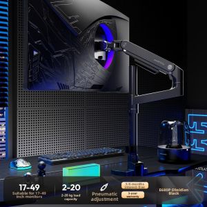Brateck | Pole Design Swivel Monitor Mount 20kg