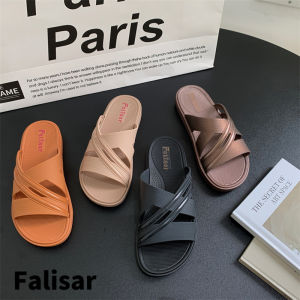 Falisar รองเท้าแฟชั่น รองเท้าแตะรัดส้น รองเท้ายางนิ่มใส่สบาย เบอร์37-41 ( มี 4สี ) NO.1317