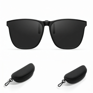 DIGELE | Ultra-Light Polarized UV Protection Driving Clip-On Sunglasses