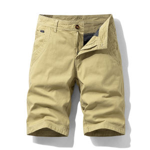CHAFEI | Pure Cotton Casual Shorts Mens Summer Simple Loose Straight Leg Shorts