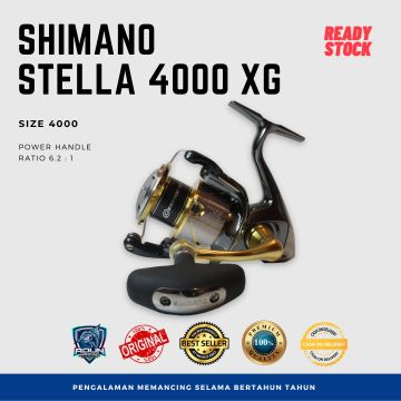 harga reel shimano stella 4000xg 22 – JDM TACKLE HEAVEN If you are the type of angler who wants the very best Shimano STL4000XGFK Stella FK Spinning