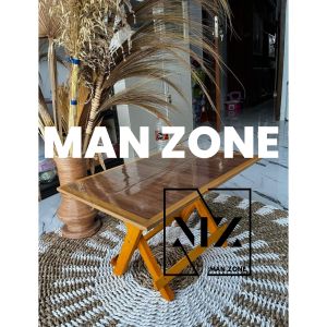 Man Zone - Meja Lipat Polos - Meja Belajar Kayu Lipat Polos - Meja Mengaji Laptop Les Motif Polos - Meja Anak - Meja Kerja WFH