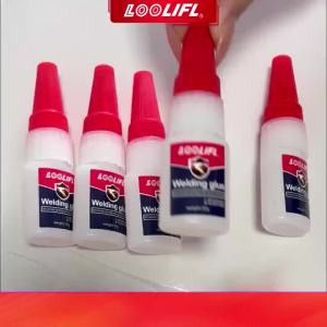 LOOLIFL | Super strong transparent glue No. 1-8 strong water-based acrylic quick-drying glue suitable for wood rubber leather plastic metal diamond and rhinestone accessories DIY handmade products etc