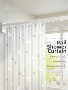 WEILAISHI | Non-Drilling Folding Waterproof Mold-Resistant Bath Curtain
