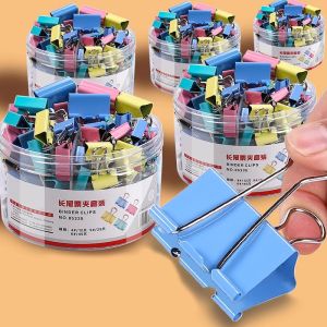 เข็มขัดสีเหลืองเหล็กสำหรับเอกสาร เข็มขัดกระดาษยาวสำหรับธุรกิจ เข็มขัดกระดาษรูปหางผีเสื้อขนาดใหญ่กลางเล็ก เข็มขัดกระดาษสำหรับจัดเก็บเอกสารและรูปภาพ