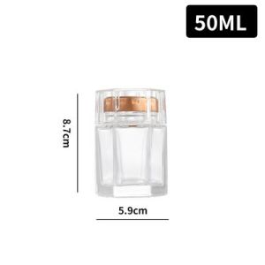 Birds Nest Storage Bottle Glass High-Grade Sealed Jar For Home Fresh Cubilose Stewing Bottle Hexagonal a Bottle of Honey Lead-Free High Temperature Resistant