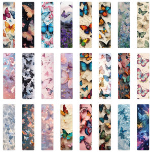 24Pcs/Set Vintage Butterfly Bookmarks Aesthetic Retro Insect Art Book Marks for Book Lovers Gifts for Women Reading Supplies