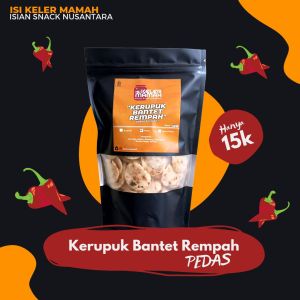 Kerupuk Seblak Bantet Rempah Pedas Original Kemasan