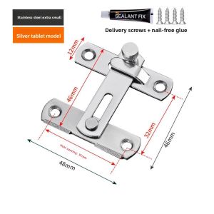 Simple Folding Door Slide Lock with Reverse Locking Feature
