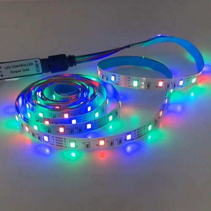 แถบ LED USB 2835 LED Strip SMD DC5V แถบยดหยน RGB 1M 2M 3M ทว