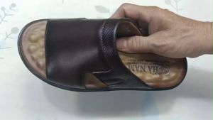 Dép Nam Quai Ngang SAMTA Da Bò Thật Cao Cấp DNA2183