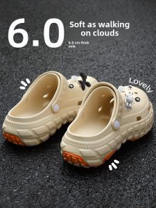 Mens Summer Outdoor Wear Anti-Slip Odor Resistant Wearable EVA Slip-On Slippers Comfortable Breathable Sporty Style Footwear