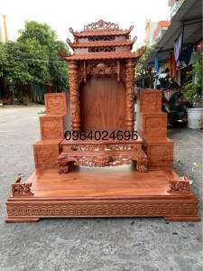 bộ sản phẩm 3 món ban thần tài gỗ hương đá
