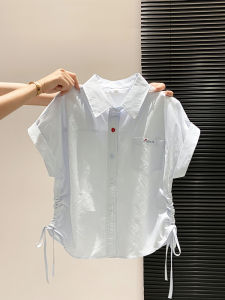 LUOSHAO | Colorful Button Loose Fitting Short Sleeve Shirt