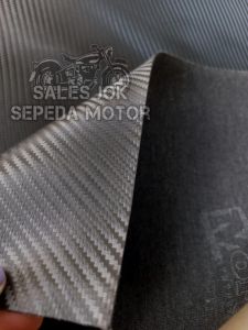 kulit jok motor karbon BAHAN MORGAN/Ukuran 91x46