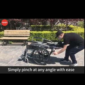 [Local Delivery] Wheelchair For Senior Adult Multi Functional High Back Paralysis Walker For The Elderly With Toilet Mobile Toilet Stroller Wheelchair Cart Lightweight Folding Manual Wheelchair Adult Wheelchair Walker For The Elderly Paralyzed