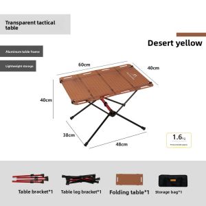 Mountainhiker | MOUNTAINHIKER Portable Picnic Table Beach Tables Camping Table for Foldable Edge With Hollowing Hangable Items More Convenient