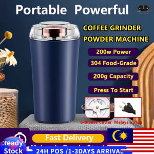 【Malaysia Ready Stock】Electric Grinder Coffee Grinder 200W Strong Power Superfine Powder Machine Coffee Bean Nuts Spices Flour Mill Maker Grinder 研磨机