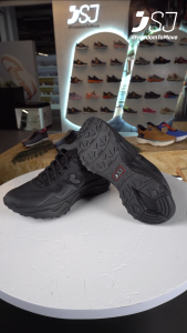 Safety Jogger Mens Trail Running Shoe - 60% Energy Return Curved Midsole for Diverse Terrains
