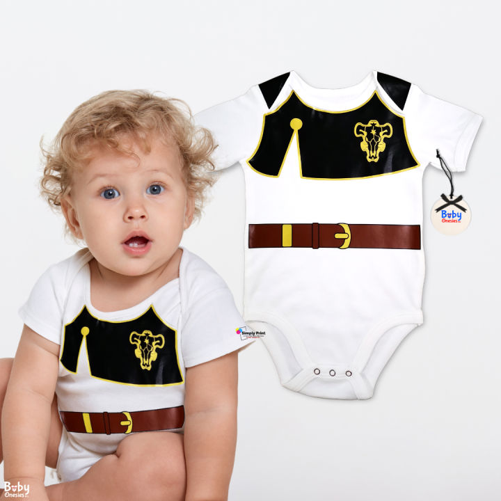 Baby Onesies PH Black Clover Anime Baby Onesie 0-12 months Newborn