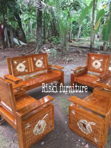 kursi ruang tamu minimalis jati terbaru