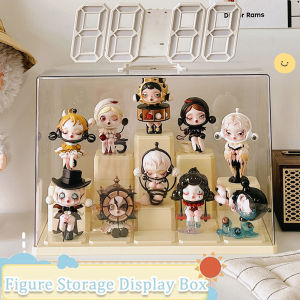 กล่องทึบของเล่นโมดูล DIY กล่องเก็บของกล่องโชว์อะคริลิคใสกันฝุ่นบล็อกตัวต่อหุ่นของเล่นตู้โชว์กล่องเก็บของฟอง Mart ในบ้าน