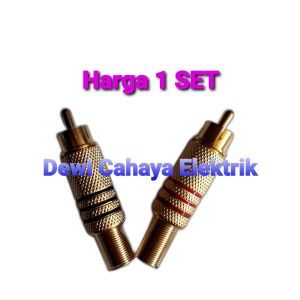 Jack RCA Gold Sepasang Merah dan Hitam - Jek Gold